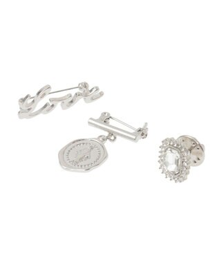 Green Parks ｅｖｅｒｙ　ｗａｌｋ．モチーフミックスブローチピンＳＥＴ Silver