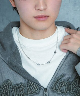 WEGO Mモチーフチェーンネックレス 柄1