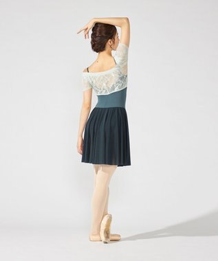 Chacott スカート付レオタード エメラルドグリーン