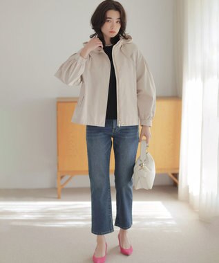 組曲 2WAYライトマウンテンパーカー アイボリーベージュ系