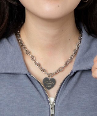 WEGO Lヘビーチェーンモチーフネックレス