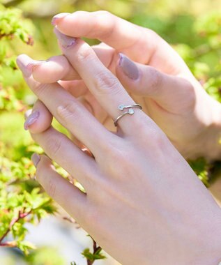 Tiaclasse ストーン付きリング シルバー