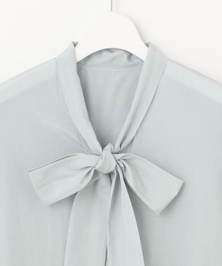 自由区 L 【洗える】TACブライトローン ブラウス 黄緑系