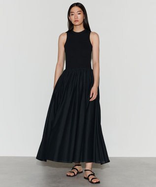 NAVE 【Nave　洗える】トランスペアレントボイル ドレス ブラック系