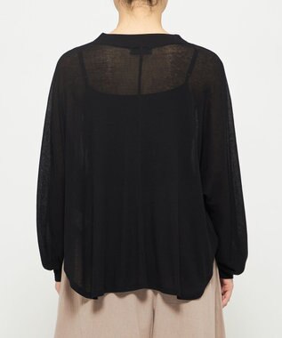 uncrave シアーハイツイストリブ ドルマントップス ブラック