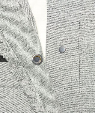 uncrave リネンライクツイル ジレブラウス グレー