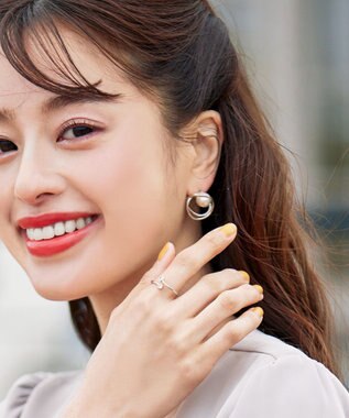 Tiaclasse ストーン付きリング シルバー