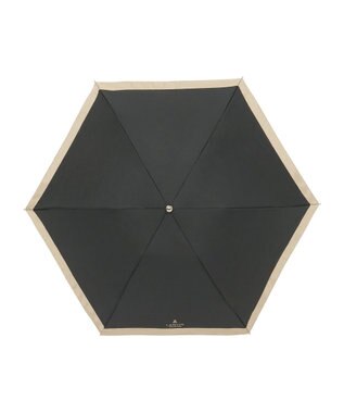 MOONBAT 【晴雨兼用日傘】ランバン コレクション（LANVIN COLLECTION） 折りたたみ日傘 グログランリボン ブラック