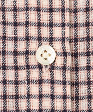 J.PRESS LADIES サイロチェック シャツ アイボリー×ネイビー×ピンク系