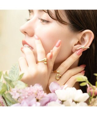 blancotokyo 【金属アレルギー対応】ニュアンスフリーリング OLA ゴールド