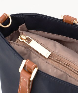 LA BAGAGERIE ひねり金具付きエレガンストート　Mサイズ ネイビー