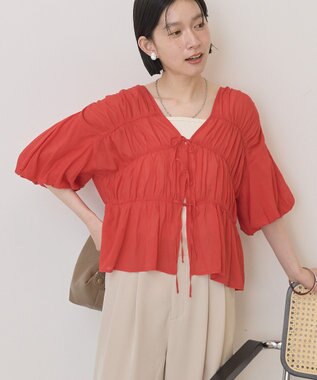 AMERICAN HOLIC フロントリボンブラウス Red