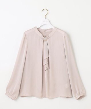 ANY SIS 【洗える】メタルパーツボウタイ ブラウス 長袖 アイボリー