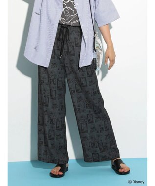 Green Parks ドナルドダック９０ｔｈ／プリントイージーパンツ Black