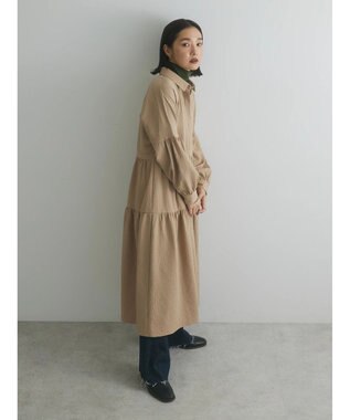 Green Parks armonia. ジャガードシャツワンピース Beige