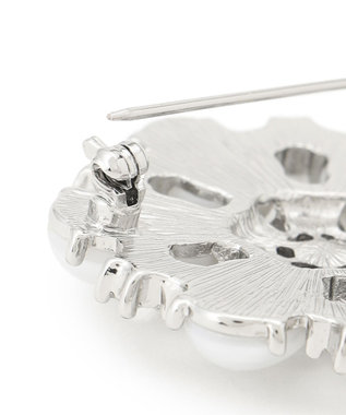 23区 パール ブローチ シルバー系