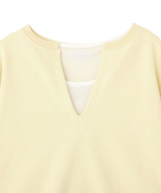 Green Parks ＳＥＴ２点　深Ｖネック裏毛＋プルオーバー Yellow