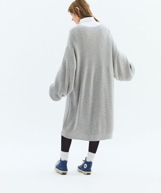 LENO V NECK ONEPIECE　Vネックニットワンピース HEATHER GRAY