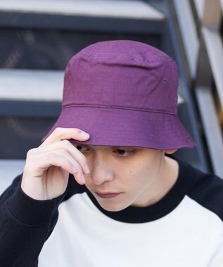 WEGO 【ユニセックス着用ITEM】プレーンバケットハット パープルその他