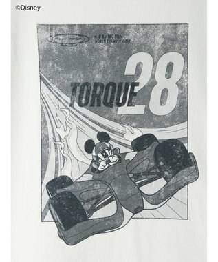 Te chichi 【Disney】MICKEY/フロントプリントTシャツ ブラック