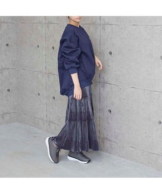 MODE ET JACOMO <MODE ET JACOMO>【軽量】レースアップ厚底スニーカー グレー