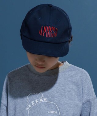 J.PRESS KIDS 【KIDS雑貨】J.PRESS 刺繍ロゴ キャップ ネイビー系