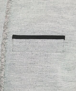 uncrave リネンライクツイル ジレブラウス グレー