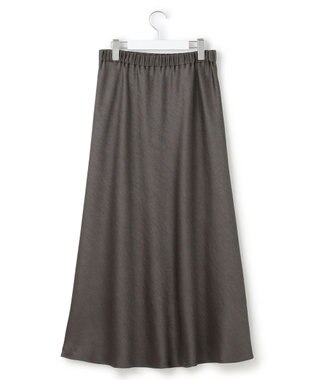 23区 L 【VERY11月号掲載/洗える】ヴィンテージダブルサテン ナロー スカート グレー系