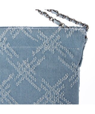 UNBILLION 【テレビ ドラマ着用アイテム】カシュカシュ cachecache / デニム風チェーンバッグ ライトブルー
