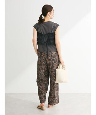 Green Parks ・ｓｗｉｎｇ　ｂｙ　ＳＥＴ２点チュールビスチェ＆フレンチＴ Charcoal Gray