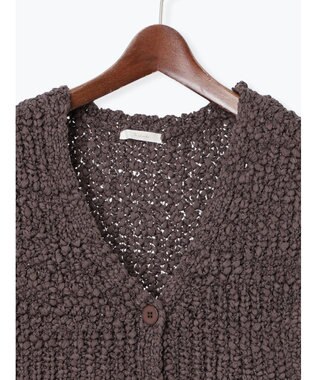 Te chichi スラブヤーンニットベスト チャコールグレー