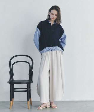 YECCA VECCA コクーンドレープワイドパンツ