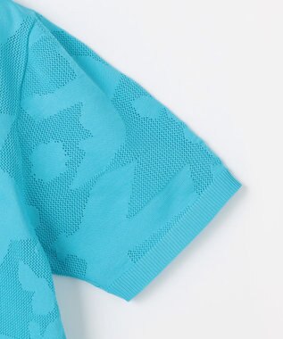 PW CIRCULUS 【MEN】ＤＯＶＥモチーフ ニットモックネック ゴルフ スカイブルー系