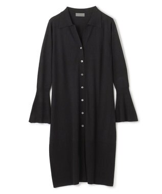 uncrave ハイゲージニット ロングカーディガン ブラック