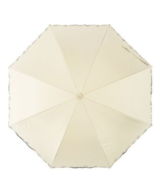 MOONBAT estaa 晴雨兼用 長傘 ハートエンブロイダリー 日傘 遮光 遮熱 UV ベージュ