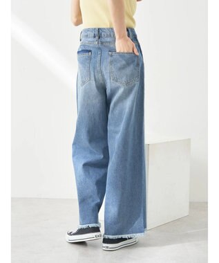 earth music&ecology サイドラインデニムパンツ Medium Indigo