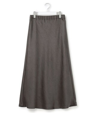 23区 L 【VERY11月号掲載/洗える】ヴィンテージダブルサテン ナロー スカート グレー系