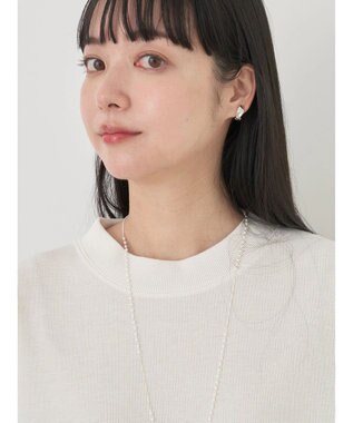 earth music&ecology プリーツヘムドッキングチュニック Blue Gray