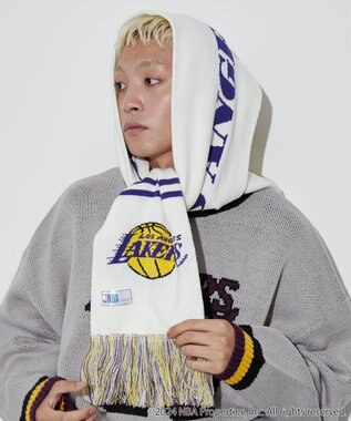WEGO 【ユニセックス着用ITEM】別注NBA　マフラータオル オフホワイト