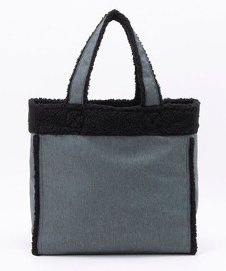 LeSportsac TWO WAY DENIM TOTE/ブラックデニム/ブラックシェルパ ブラックデニム/ブラックシェルパ