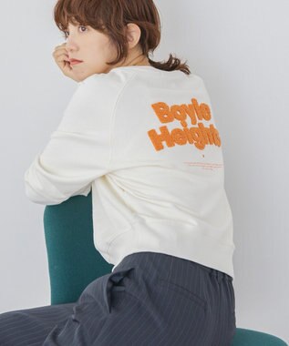 AMERICAN HOLIC サガラ刺繍裏毛プルオーバー