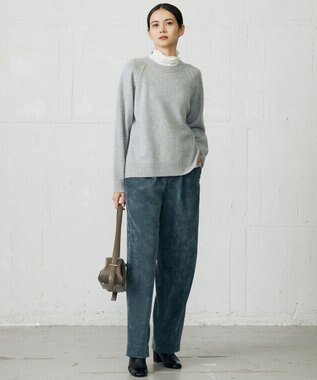 自由区 S 【カタログ掲載】ソフトコーデュロイワイド パンツⅡ ダルブルー