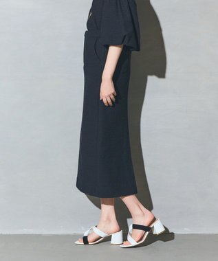 GRACE CONTINENTAL ジャージペンシルスカート ブラック