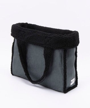 LeSportsac TWO WAY DENIM TOTE/ブラックデニム/ブラックシェルパ ブラックデニム/ブラックシェルパ