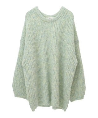 earth music&ecology ふわふわＭＩＸヤーンチュニック Mint