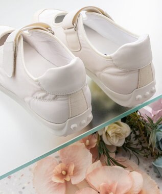 Bridget Birkin 【PARADIS COULEUR】ロープロファイルメリージェーンスニーカー アイボリーコンビ