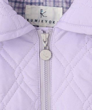 組曲 KIDS 【150-170㎝】中綿キルト コート ラベンダー系