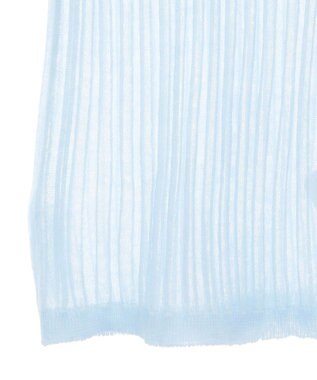 Green Parks シアーリブニット Sax