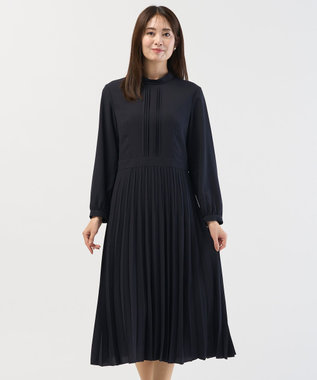 J.PRESS LADIES S ノルディス2wayジョーゼット プリーツ ワンピース