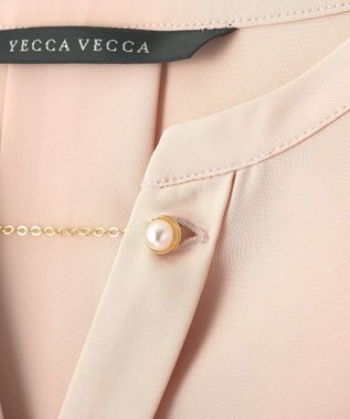 YECCA VECCA アクセサリー付きブラウス Pink